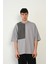 R-5765 Paraşüt Garni Detaylı Oversize Süprem T-Shirt 4