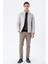Taş Rengi Kapitone Dolumlu Dik Yaka Astarlı Slim Fit Dar Kesim Casual Mont 1007235164 3