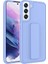 Galaxy Uyumlu S22 Plus Kılıf Qstand Kapak - Lila 1
