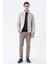 Taş Rengi Kapitone Dolumlu Dik Yaka Astarlı Slim Fit Dar Kesim Casual Mont 1007235264 3