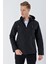Siyah Kapüşonlu Astarlı Slim Fit Dar Kesim Casual Mont 1007235163 3