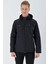 Siyah Kapüşonlu Astarlı Slim Fit Dar Kesim Casual Mont 1007235163 5