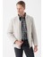 Taş Rengi Hakim Yaka Astarlı Slim Fit Dar Kesim Casual Mont 1007235156 4