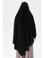 Kadın Tesettür Medine Ipeği Çarşaf Üstü Peçeli Sufle Hijab-Siyah 5