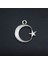 Ay Yıldız Zincir Kolye - Gümüş Kaplama - Erkek Kadın Kolye - KOD:1594 4