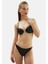 Ortası Halkalı Kaplı Straplez Bikini Takım Siyah 2040ESBK 2