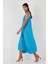 Regular Fit Ip Askılı Uzun Elbise Kadın Elbise 5865732 2