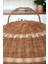 Doğal Rattan El Yapımı Yemek Koruyucu Gıda Koruma Dekoratif Büyük Boy 40CM Ocean Point 4