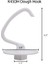 K45DH Hamur Kancası K45B Kaplamalı Düz Çırpıcı K45WW Tel Kırbaç Mutfak Yardımı Için 4.5qt 5 Qt Kase ile Stand Mikser Için Fit (Yurt Dışından) 5