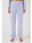 Desenli Rahat Kesim Bol Paça Yazlık Pijama Takımı Bayan Pijama Takımı 6110014 5