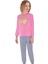 742U Kız Çocuk Uzun Kollu Pijama Takımı-Pembe 1