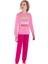 745U Kız Çocuk Uzun Kollu Pijama Takımı-Pembe 1