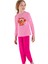 744U Kız Çocuk Uzun Kollu Pijama Takımı-Pembe 1