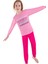 752GU Kız Çocuk Garson Boy Uzun Kollu Pijama Takımı-Pembe 1