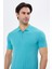Regular Fit Fermuarlı Polo Yaka %100 Pamuk Kısa Kollu Basic Penye T-Shirt-PE3604TY22 1