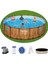 Bestway 56977 Prefabrik Aile Havuzu Rattan Desen 549X122CM Merdiven Örtü Filtre Set 1