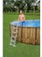 Bestway 56977 Prefabrik Aile Havuzu Rattan Desen 549X122CM Merdiven Örtü Filtre Set 4