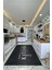 Dijital Baskılı Yıkanabilir Kaymaz Kitchen Yazılı Modern Mutfak Halısı, Mutfak-04-Antrasit, 1