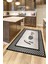 Dijital Baskılı Kaymaz Yıkanabilir Home Yazılı Mutfak Halısı, Mutfak-12-Siyah, 3