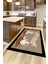 Dijital Baskılı Kaymaz Taban Kitchen Yazılı Modern Mutfak Halısı, Mutfak-18-Kahve, 2