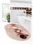 Dijital Baskılı Kaymaz Taban Kahve Fincan Desenli Oval Mutfak Halısı, O-Mutfak-22-Pembe, 5