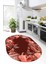Dijital Baskılı Kaymaz Taban Renkli Fincan Motifli Oval Mutfak Halısı, O-Mutfak-25-Bordo, 5