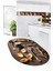 3D Dijital Baskılı Kaymaz Taban Baharat Temalı Oval Mutfak Halısı, O-Mutfak-27-Kahve, 4
