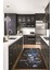 Baharat Temalı Kaymaz Taban Yıkanabilir Modern Mutfak Halısı, Mutfak-33-Mavi, 5
