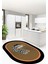Dijital Baskılı Kaymaz Yıkanabilir Bal Kabağı Desenli Oval Mutfak Halısı, O-Mutfak-13-Kahve, 5