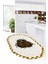 Baykuş Desenli Çerçeveli Kaymaz Yıkanabilir Şık Oval Mutfak Halısı, O-Mutfak-46-Kahve, 1