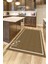 Dijital Baskılı Kaymaz Yıkanabilir Sade Çerçeveli Mutfak Halısı, Mutfak-06-Kahve, 4