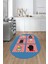 Dijital Baskılı Kaymaz Taban Yıkanabilir Renkli Modern Şık Oval Mutfak Halısı, O-Mutfak-43-Mavi, 4