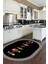 Dijital Baskılı Kaymaz Yıkanabilir Renkli Balık Desen Oval Mutfak Halısı, O-Mutfak-11-Antrasit, 3