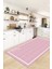 Dijital Baskılı Kaymaz Yıkanabilir Sade Çerçeveli Mutfak Halısı, Mutfak-06-Pembe, 5