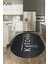 Dijital Baskılı Yıkanabilir Kaymaz Kitchen Yazılı Modern Oval Mutfak Halısı, O-Mutfak-04-Antrasit, 2