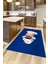 Kitchen Yazılı Aşçı Motifli Kaymaz Taban Yıkanabilir Mutfak Halısı, Mutfak-05-Mavi, 4