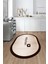 Dijital Baskılı Yıkanabilir Kaymaz Kitchen Yazılı Çerçeveli Oval Mutfak Halısı, O-Mutfak-02-Kahve, 3