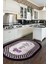 Dijital Baskılı Kaymaz Taban Yıkanabilir Kitchen Yazılı Oval Mutfak Halısı, O-Mutfak-48-Mor, 5
