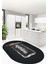 Kitchen Yazılı Merdane Desenli Yıkanabilir Oval Mutfak Halısı, O-Mutfak-28-Antrasit, 3