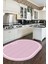 Dijital Baskılı Kaymaz Yıkanabilir Sade Çerçeveli Oval Mutfak Halısı, O-Mutfak-06-Pembe, 4