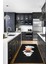 Kitchen Yazılı Aşçı Motifli Kaymaz Taban Yıkanabilir Mutfak Halısı, Mutfak-05-Antrasit, 2