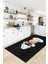 Kitchen Yazılı Aşçı Motifli Kaymaz Taban Yıkanabilir Mutfak Halısı, Mutfak-05-Antrasit, 5