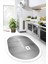 Dijital Baskılı Yıkanabilir Kaymaz Kitchen Yazılı Çerçeveli Oval Mutfak Halısı, O-Mutfak-02-Beyaz, 1