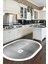 Dijital Baskılı Yıkanabilir Kaymaz Kitchen Yazılı Çerçeveli Oval Mutfak Halısı, O-Mutfak-02-Beyaz, 4