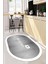 Dijital Baskılı Yıkanabilir Kaymaz Kitchen Yazılı Çerçeveli Oval Mutfak Halısı, O-Mutfak-02-Beyaz, 5