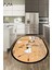 Dijital Baskılı Yıkanabilir Kaymaz Kitchen Yazılı Aşçı Oval Mutfak Halısı, O-Mutfak-03-Turuncu, 2