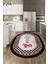 Dijital Baskılı Kaymaz Taban Yıkanabilir Kitchen Yazılı Oval Mutfak Halısı, O-Mutfak-48-Pembe, 3