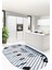 Mutfak Araçları Desenli Yıkanabilir Kaymaz Oval Mutfak Halısı, O-Mutfak-32-Mavi, 2