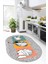 Tencere Ekmek Desenli Kaymaz Taban Yıkanabilir Oval Mutfak Halısı, O-Mutfak-45-Renkli, 2