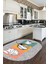 Tencere Ekmek Desenli Kaymaz Taban Yıkanabilir Oval Mutfak Halısı, O-Mutfak-45-Renkli, 5